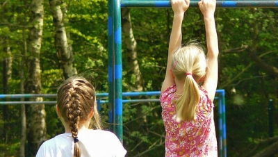 Girls at a playground