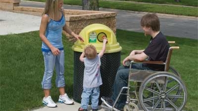 Pilot Rock - Trash Receptacles Anyone Can Reach