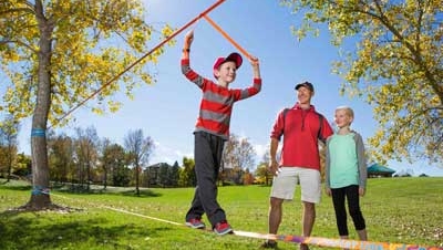 Slacklining for kids